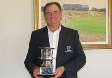 Denis Dale with Championship Trophy