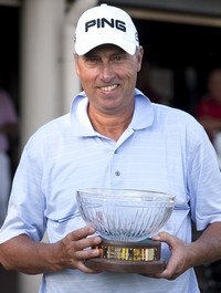 Australian Senior Open winner Michael Harwood