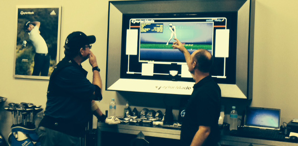 Larry Canning braves a high performance golf club fitting lab