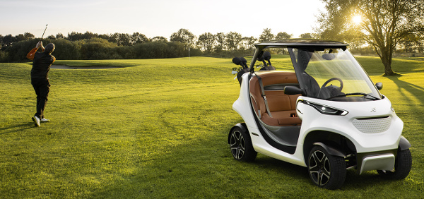 Hop into “the coolest golf cart ever”
