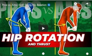 Pro vs Amateur: Golf Swing hip rotation comparison video