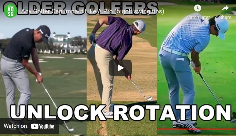 Unlock Rotation: Senior golfer swing video