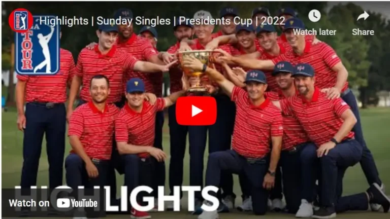 2022 Presidents Cup Video Highlights