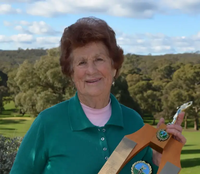 91 year old Joyce Smith claims her 55th club championship!